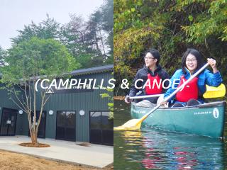 Canoe and camping set enjoying great popularity outdoors イメージ