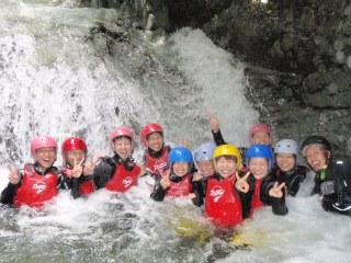 5. Goal point (let's pose together (^^♪)
Crystal water canyoning is a great experience! イメージ
