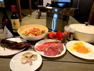 Enjoy a full-course dinner featuring a lavish steak BBQ. イメージ