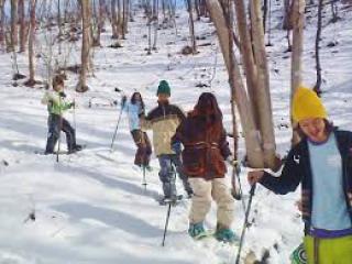 天気が良ければ薄着で参加できますよ！
冬でも温かい雪山は本当に気持ちがいいですよ(^^♪ イメージ