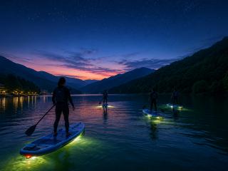 みなかみナイトSUP|夕暮れから夜の湖を楽しむSUP体験 イメージ